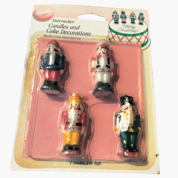 Wilton Nutcracker Handpainted Candle Cake Decorations Christmas 1994  Vintage  4 - Picture 1 of 10
